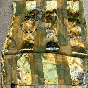 Yellow Green Polyester Scart